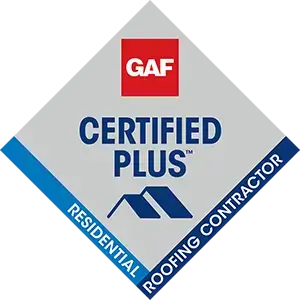 GAF Certified Plus Residential Roofing Contractor logo